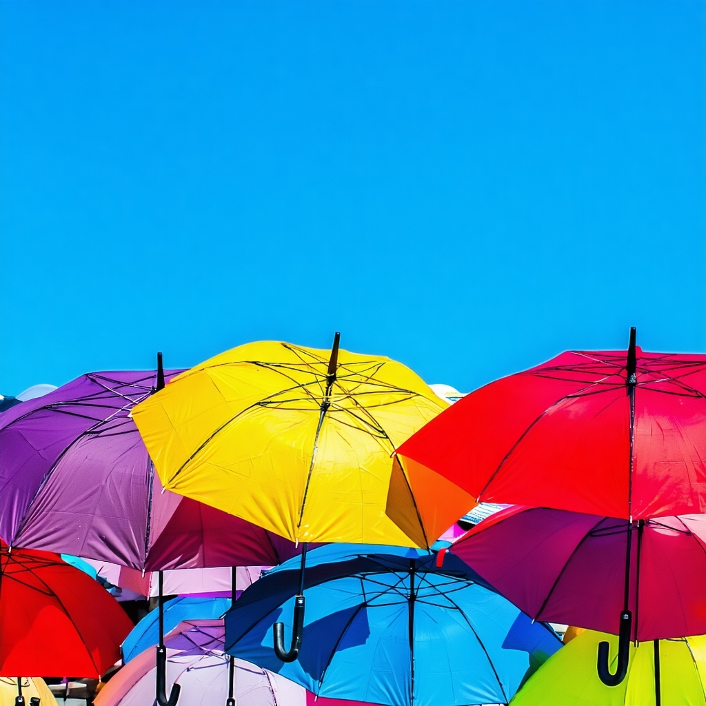 umbrellas colorful
