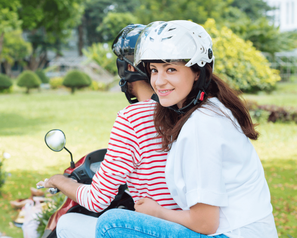 Moped riding