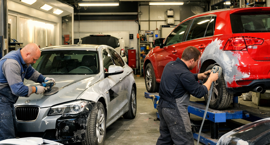 Auto Repair Company Restoring Car-1